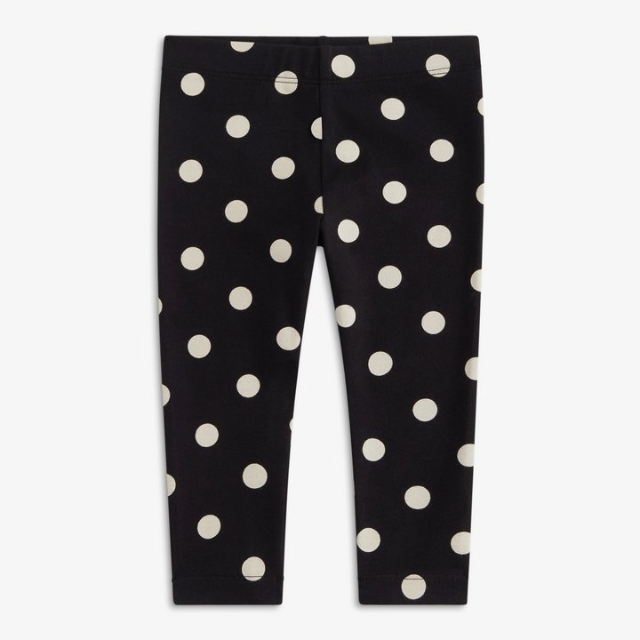black and white polka dot legging