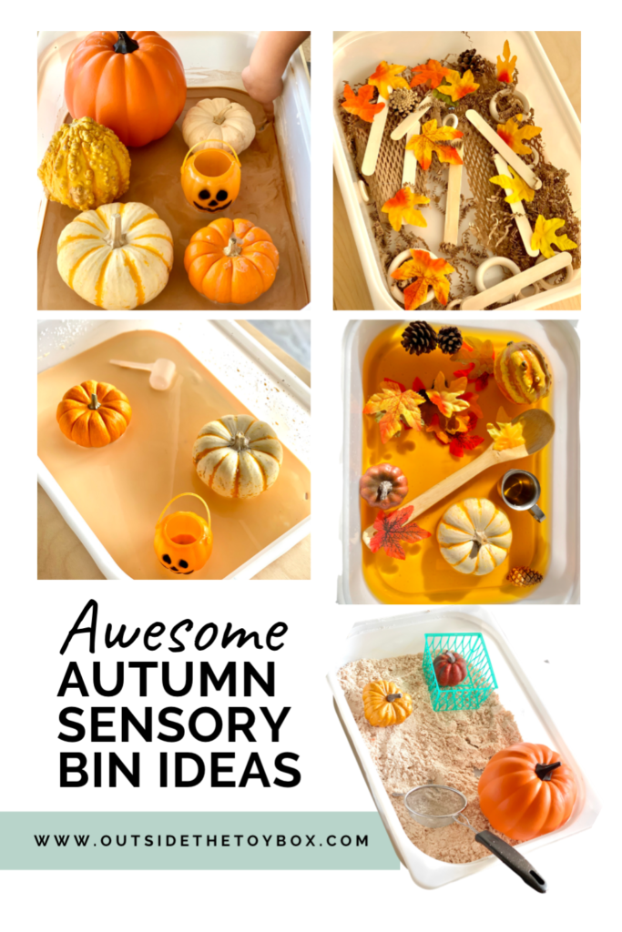 Awesome Autumn Sensory Bin Ideas - Outside the Toy Box