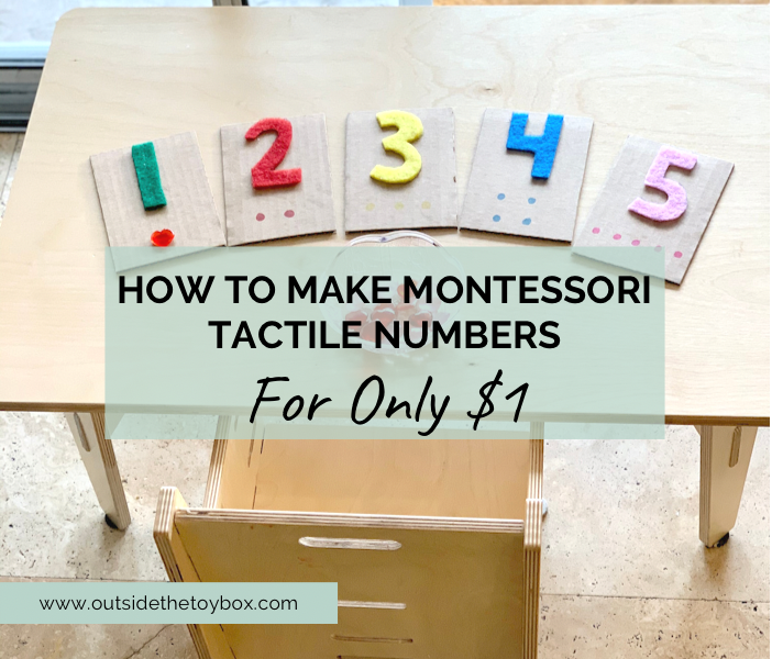 How to Make Montessori Tactile Numbers for $1