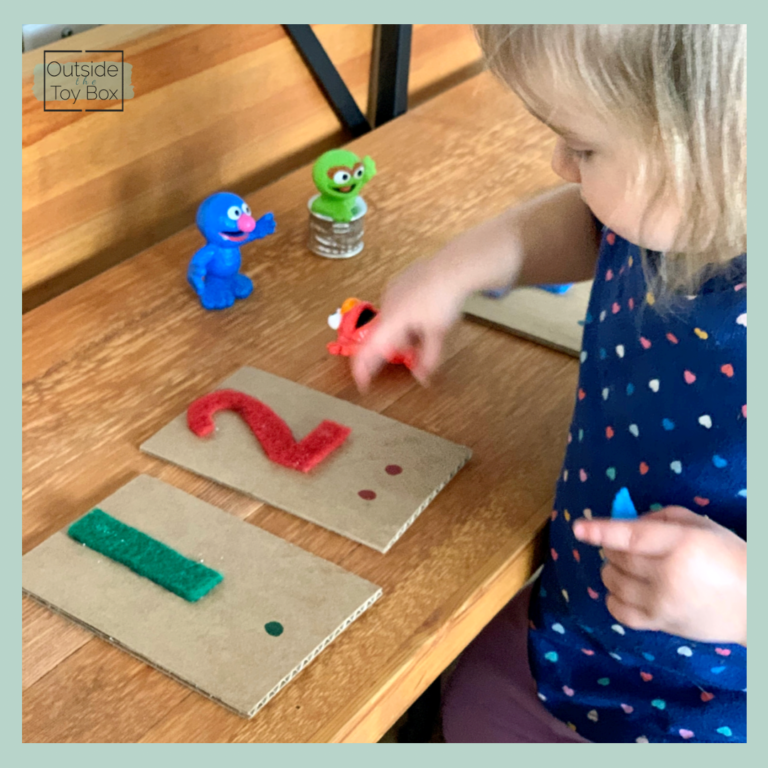 How to Make Montessori Tactile Numbers for $1 - Outside the Toy Box