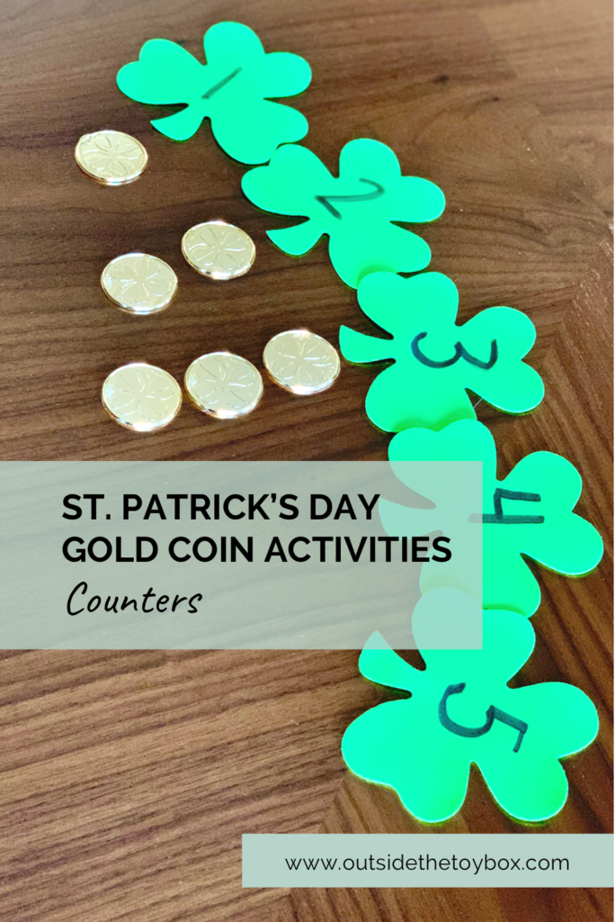 8 St. Patrick's Day Gold Coin Activities for Toddlers - OutsideTheToyBox