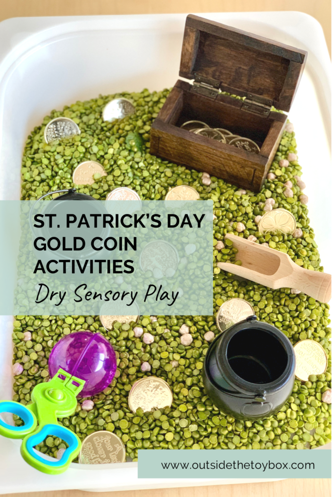 8 St. Patrick's Day Gold Coin Activities for Toddlers - OutsideTheToyBox