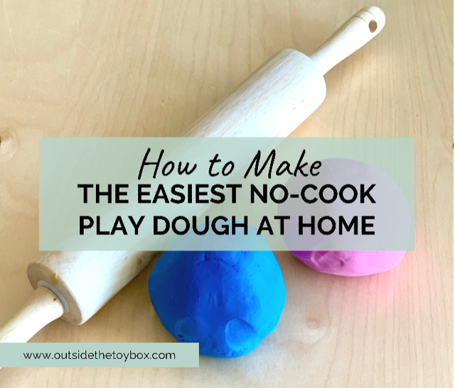 Easy Homemade No-Cook Playdough Recipe with Tool Ideas