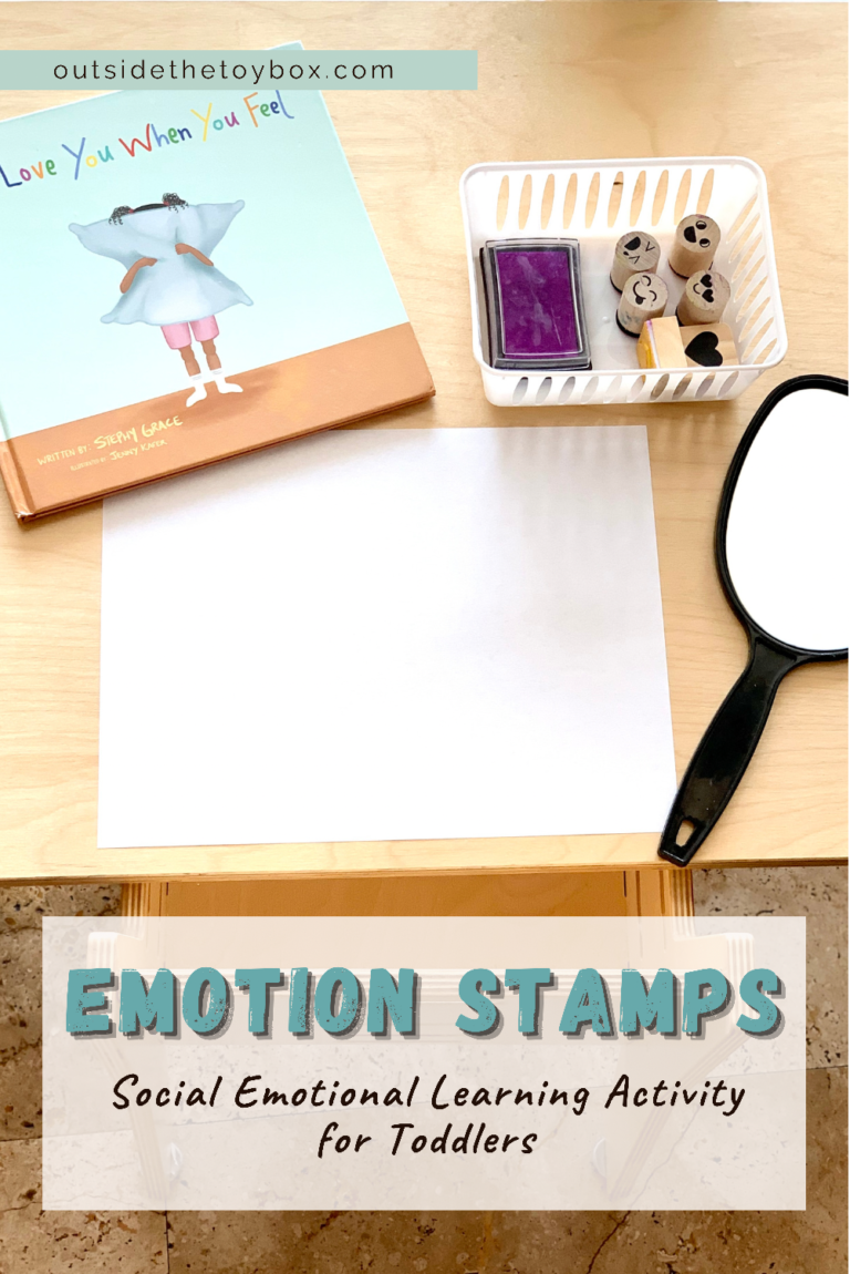 Emotion Stamps Book about feelings mirror