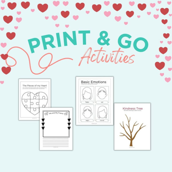 Valentine's Day print and go activities