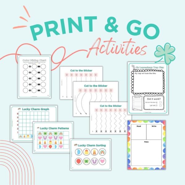 March play plans print and go activities