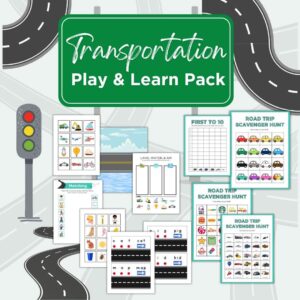 Transportation Activities Play & Learn Pack