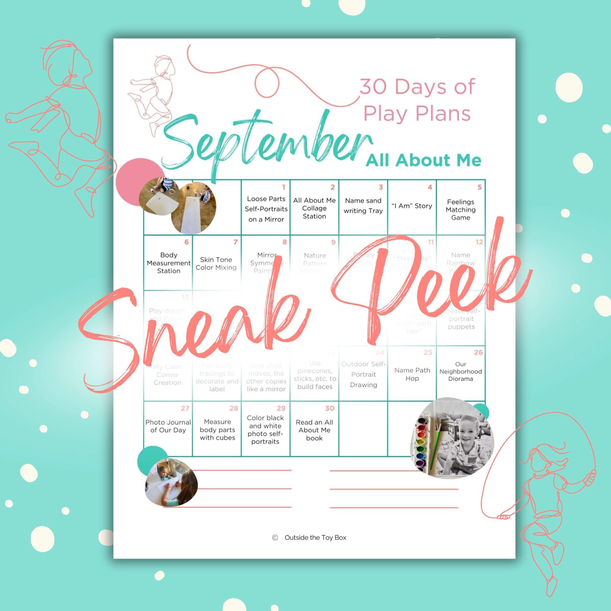 September Activity Calendar image