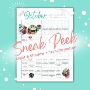 October play plans activity calendar