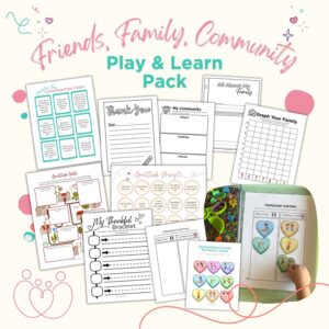 friends family community gratitude play and learn pack